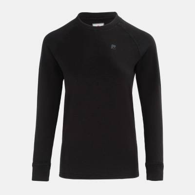 Nevica Фланелка с дълъг ръкав Nevica Women's Chamonix Long Sleeve Slim Fit Baselayer Top - Black
