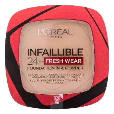 Infaillible 24H Fresh Wear Foundation In A Powder дълготраен прахообразен фон дьо тен 9 g нюанс 020 Ivory