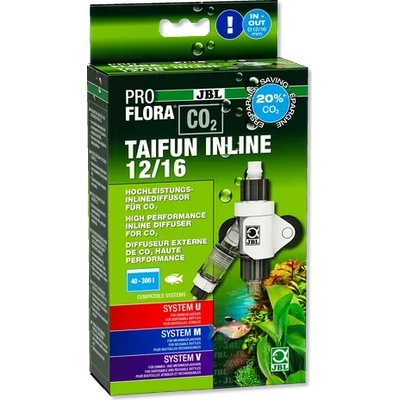 JBL Proflora CO2 Taifun Inline 16-22 - Високоефективен CO2 дифузор за монтаж във филтърен маркуч на външен филтър, 160- 600 Литра