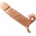 Pretty Love Connor Penis Sleeve Vibrator with Clitoral Stimulator Nude