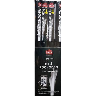 TARRA pyrotechnik BENGÁLSKÝ OHEŇ BIELA ??POCHODENŇ- 4ks