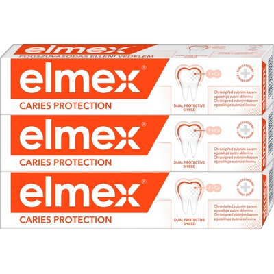Elmex Caries Protection proti zubnímu kazu triopack 3 x 75 ml