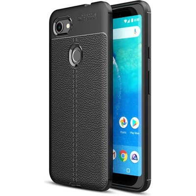 Google Pixel 3a XL Удароустойчив Litchi Skin Калъф и Протектор