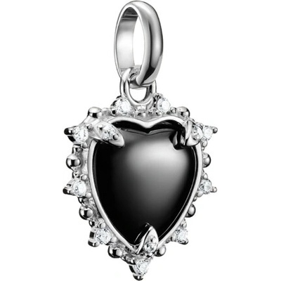 Thomas Sabo connect prívesok charm Black vintage heart silver CC1286 643 11