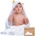 KeaBabies Бебешка Хавлия с качулка От Органичен Бамбук Мече KeaBabies