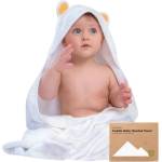 KeaBabies Бебешка Хавлия с качулка От Органичен Бамбук Мече KeaBabies