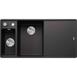 BLANCO Axia III 6 - Силгранитна мивка, 99х50 см, с контрол на оттичането и аксесоари, InFino, антрацит 524669 (524669) Мивка за вграждане