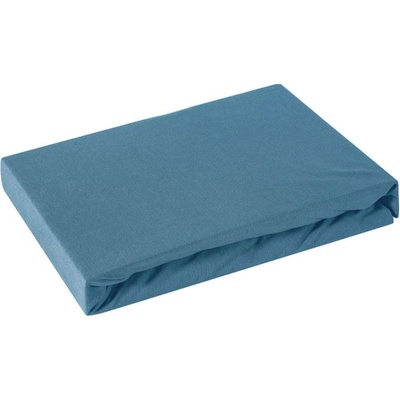 Eurofirany Jersey prostěradlo s gumou Design91 tmavě modré 120x200