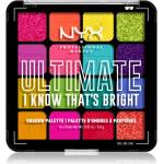 NYX Cosmetics Ultimate Shadow Palette сенки за очи цвят I Know That's Bright 16 бр