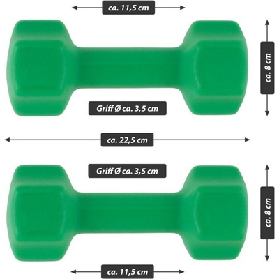 MAXXIVA Sada činek s neoprenovým potahem 2 x 4 kg