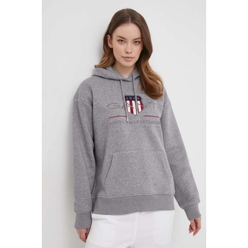 Gant Rel Archive Shield Hoodie šedá