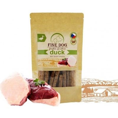 FINE DOG Freedom on Nature Grain free Kačacia tyčka 80 g