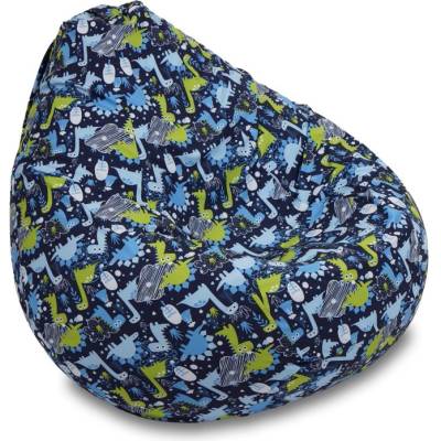 Pufrelax Пуф круша 320л. , Nirvana Grande, Водоустойчив, Перящ се калъф, принт, My Little Dinosaur