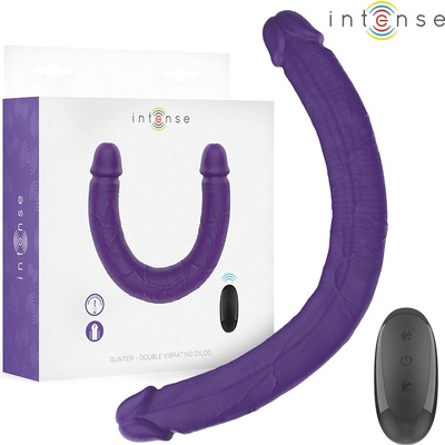 Intense gunter dildo double vibrator 40 cm purple remote control