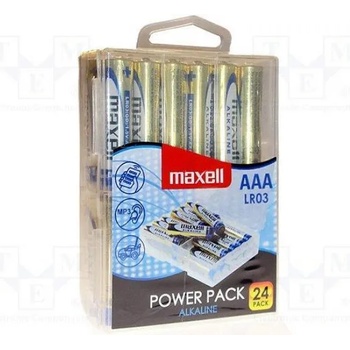 Maxell Алкални батерии MAXELL LR03 1, 5V AAA 24 бр. блистер PVC case