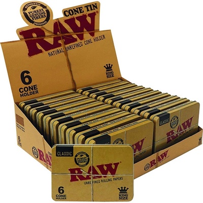 RAW Kovový obal tin case for cones 6ks