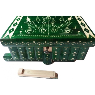 Magic Puzzle Box голяма дървена декорация магическа пъзел кутия скрито съхранение на ключове пари бижута диамантен сейф (_f09758cdb)