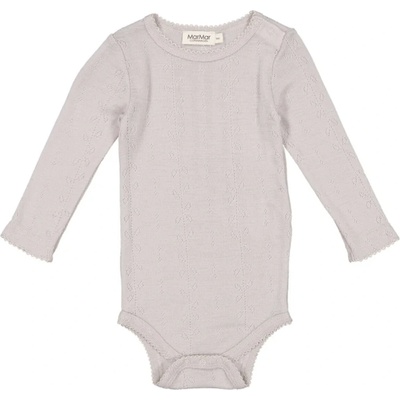 MarMar kojenecké vlněné body s detaily Soft dove