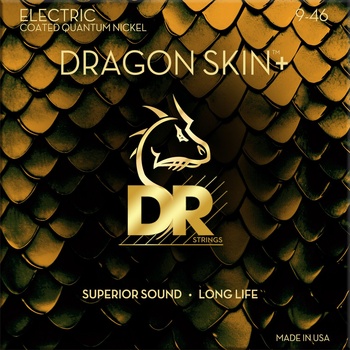 DR Strings Dragon Skin+ Coated Light to Medium 9-46 Струни за електрическа китара (DEQ-9/46)