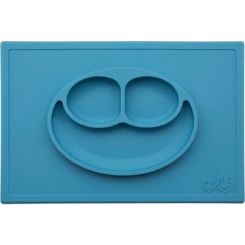 EZPZ Подложка за хранене Ezpz - Happy mat, Синя (HM-B7709U)