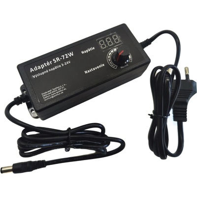 SR-72 nastavitelný adaptér 3-24V 3A