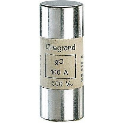 Legrand Стопяем цилиндричен предпазител тип gG 100A 22x58мм - 015396 (015396)