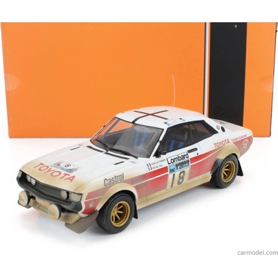 Ixo-models Toyota Celica 2000 Gt ra21 N 18 Rac Rally 1977 Jean Luc Therier Michael VialBílá Červená 1:18