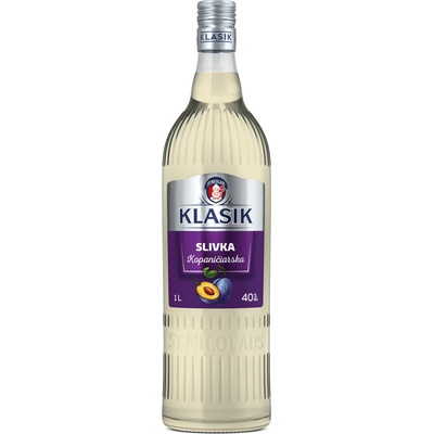 Klasik Slivka Kopaničiarska 40% 1 l (čistá fľaša)