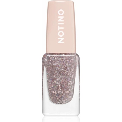 Notino Glitter Topper vrchný lak na nechty s trblietkami Baby Girl 10 ml