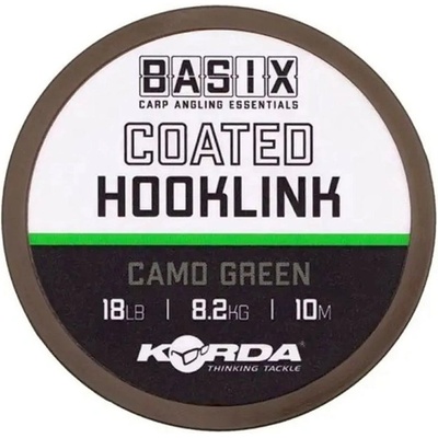 Korda Šňůra potahovaná Basix Coated Hooklink 10m 18lb