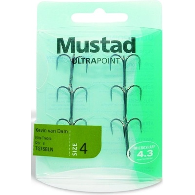 Mustad TG76NP-BN-8 trojháček black nickel vel.1 6 ks
