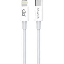 Foneng X31 USB-C pro Lighting, 3A, 1m, bílý