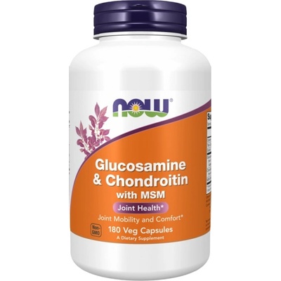 NOW Glucosamine & Chondroitin + MSM [180 капсули]