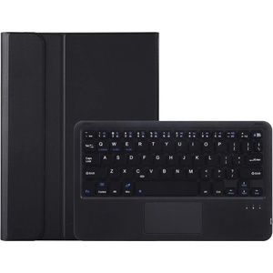 Lenovo AM27-A Кожен Калъф с Bluetooth Клавиатура с Тъчпад за Lenovo Tab K11 Plus - Стойка, Холдер за Стилус, Вкл. Протектор, Черен
