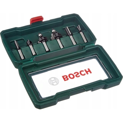 BOSCH 6dílná sada fréz z tvrdokovu (stopka 8 mm)