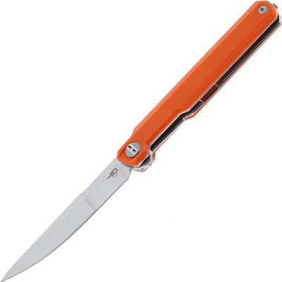 Bestech DUOZ 14C28N Stonewash with orange G10 handle BG65B