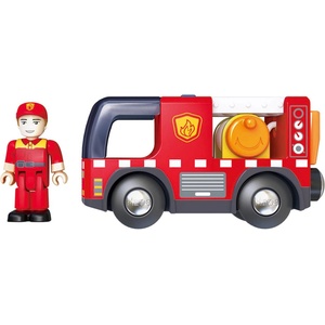 Hape Детска играчка Hape - Пожарна кола със сирена (H3737)