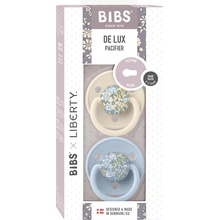 Bibs Liberty De Lux cumlíky zo silikón 2ks Ivory / Baby Blue