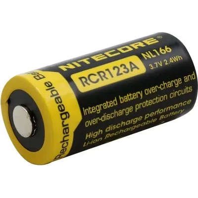 NITECORE Акумулаторна батерия CR-123 LiIon 3, 7V 16340 650mAh NITECORE (NITECORE-BR-CR123)