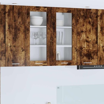 vidaXL Висящ шкаф Riga Димян дъб 80 x 31 x 80 см Инженерно дърво (884326)