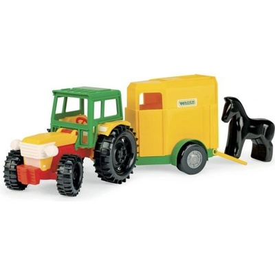 Wader Farmársky traktor s prívesom na kone