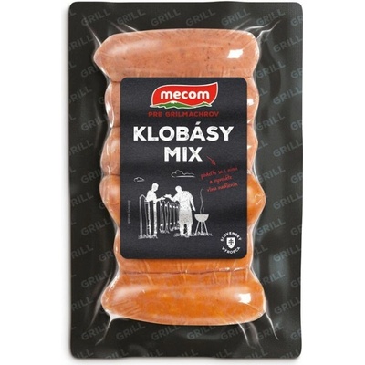 Mecom klobásky mix 80% 210 g