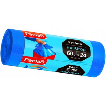 Paclan pevné 4 uväzovacie rohy 60L 11µ HDPE 24ks