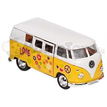 Welly - Метална количка играчка Volkswagen Classic Bus (1962) (12171)