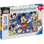 Ravensburger Пъзел Ravensburger от 2 x 24 части - Мики Маус (5578) - baby
