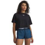 Under Armour Дамска тениска Under Armour Womens Rival Boxy T-Shirt - Black/White