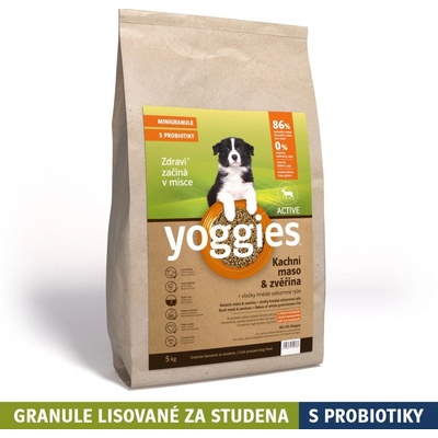 Yoggies mini Active kachna a zvěřina 5 kg