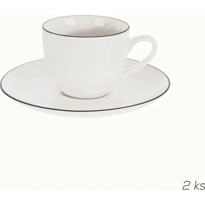 Orion Porcelánové šálky na espresso s podšálkou ( 2 ks ) 100 ml
