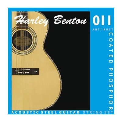 Harley Benton Coated Phosphor 010, 011, 012, 013 Anti Rust Síla strun Sada 010 - 047