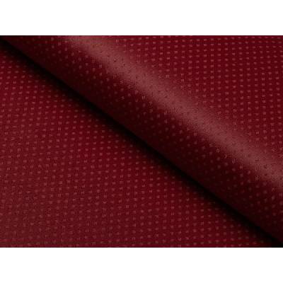 Dekorační látka PM-002 Drobné nopky - vínově červená - šířka 160 cm
